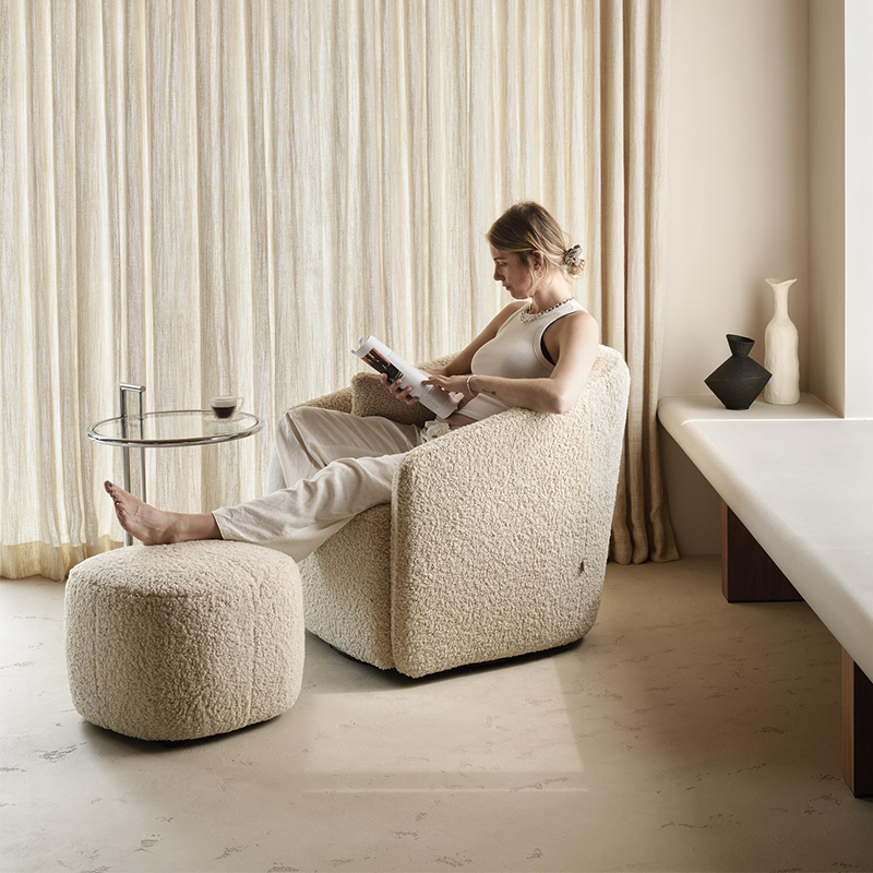 Quax Dreh- und schwenkbarer Stillsessel 'Gomi' Sheep
