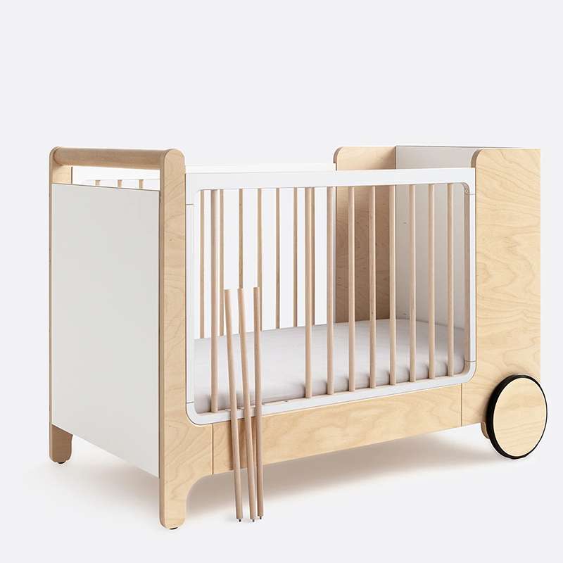 Rafa Kids schaukelndes Babybett mit herausnehmbaren Gitterstäben. 