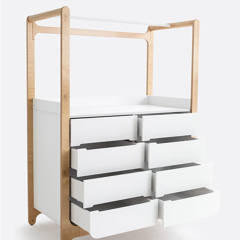 Rafa Kids Kommode H mit 8 offenen Schubladen. 