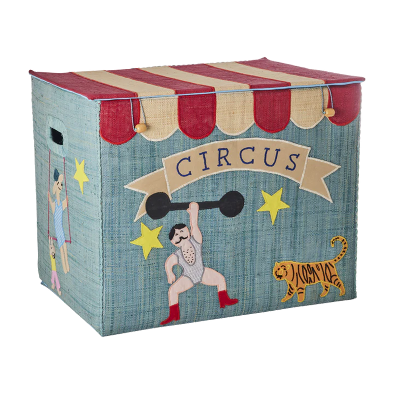 Rice Faltbarer Aufbewahrungskorb Raffia 'Circus' Extra Large - Online MY SNOWFLAKE