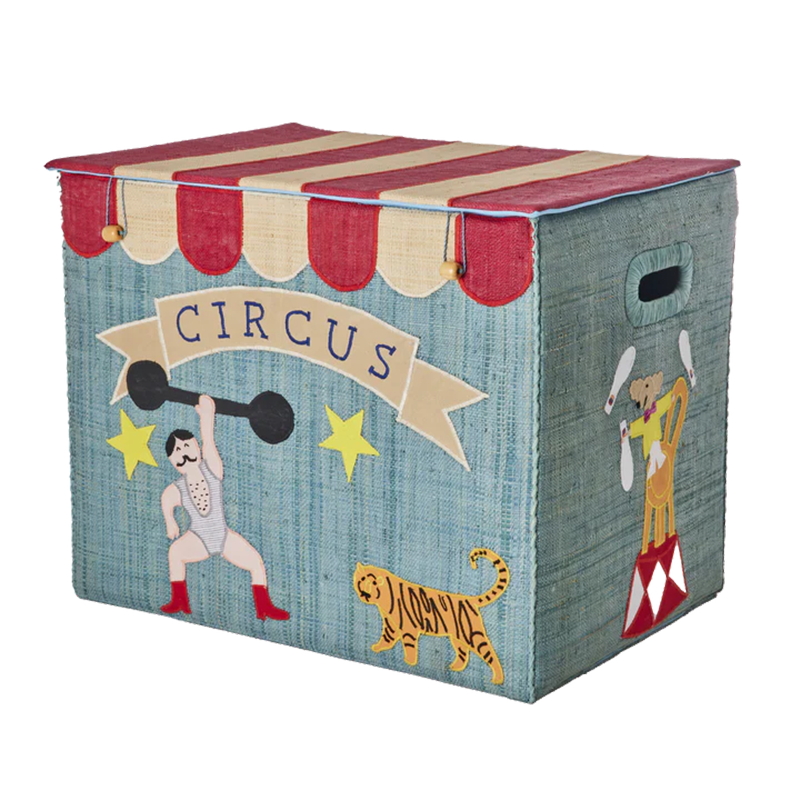 Rice Faltbarer Aufbewahrungskorb Raffia 'Circus' Extra Large - Online MY SNOWFLAKE