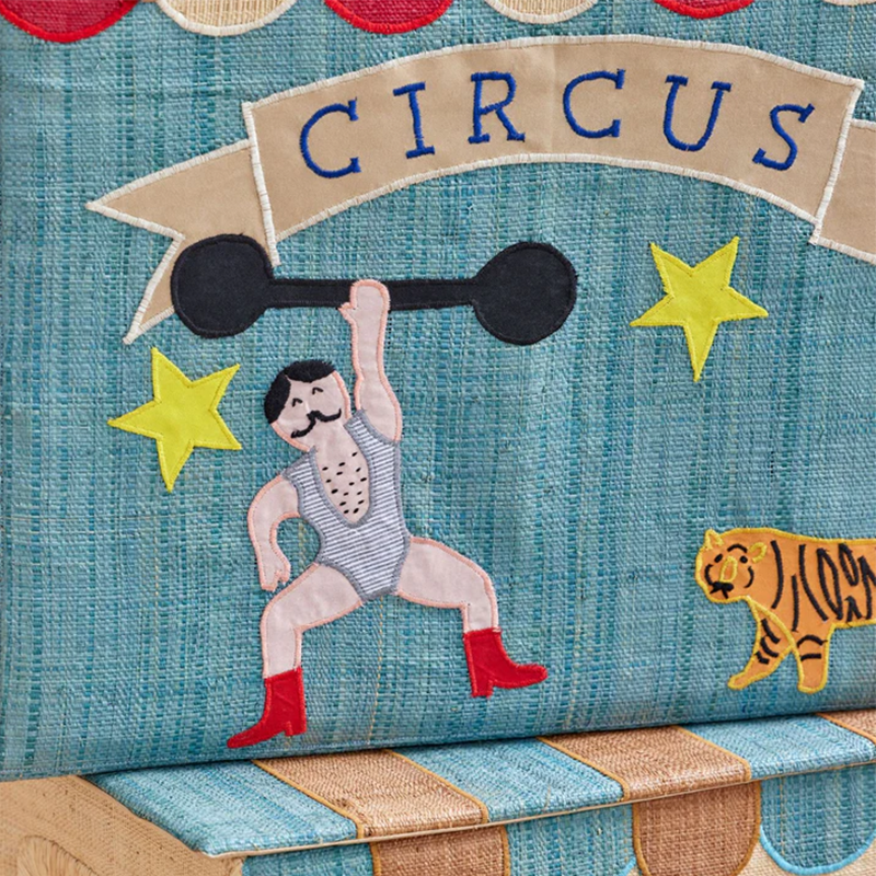 Rice Faltbarer Aufbewahrungskorb Raffia 'Circus' Extra Large - Online MY SNOWFLAKE