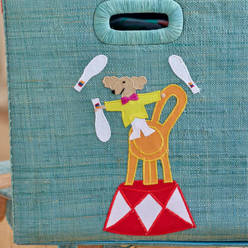Rice Faltbarer Aufbewahrungskorb Raffia 'Circus' Extra Large - Online MY SNOWFLAKE