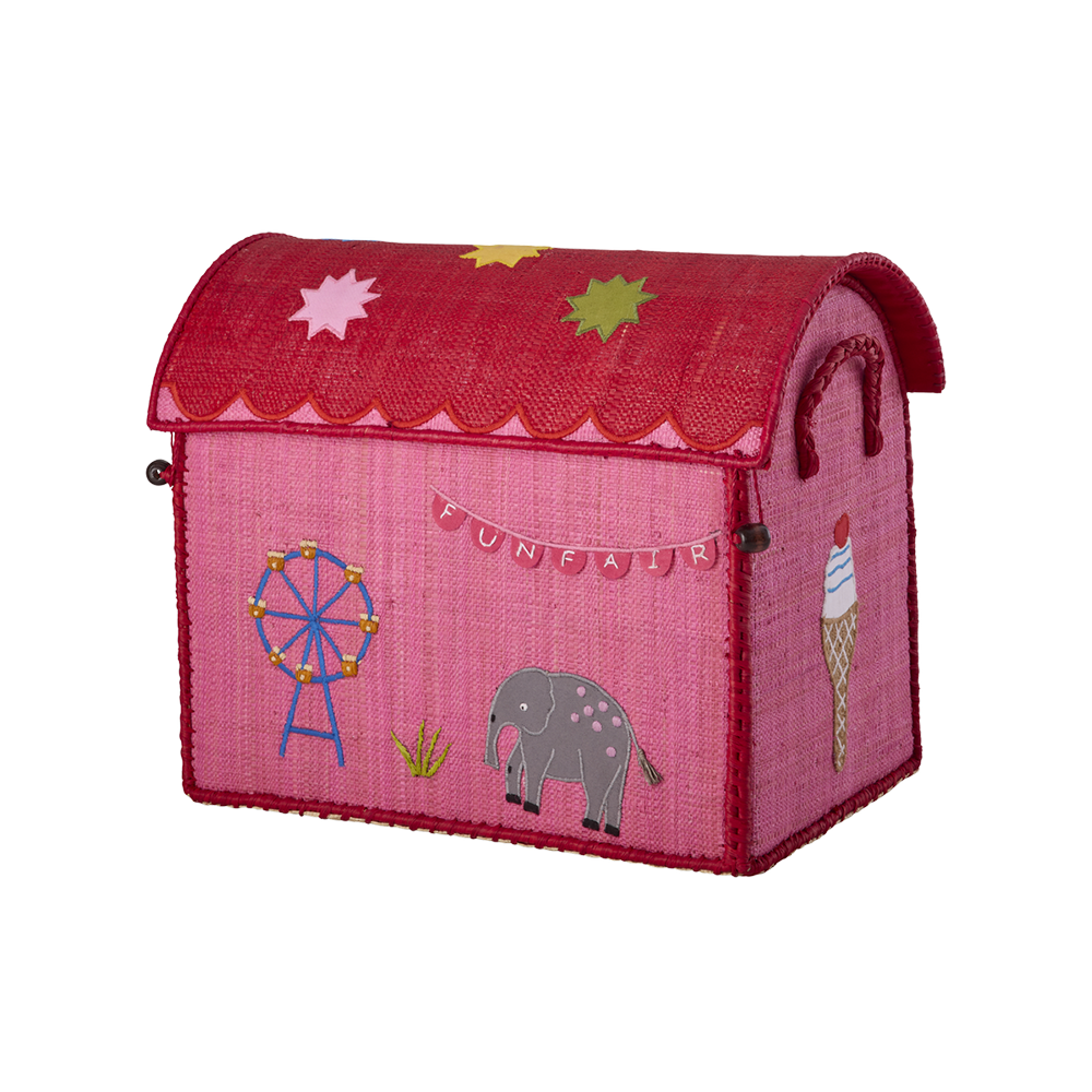 Rice Aufbewahrungskorb Klein 'Fun Fair' Pink - Online MY SNOWFLAKE