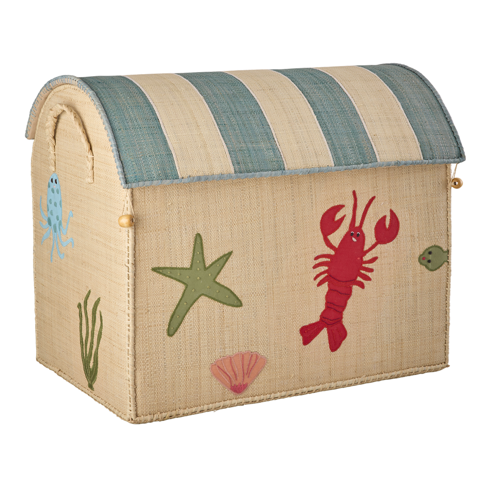 Rice Storage Basket Large Ocean