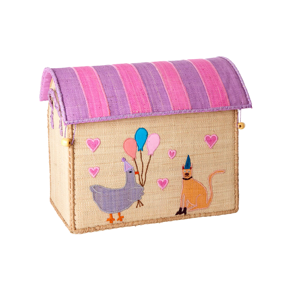 Rice Storage Basket Small Party Animals