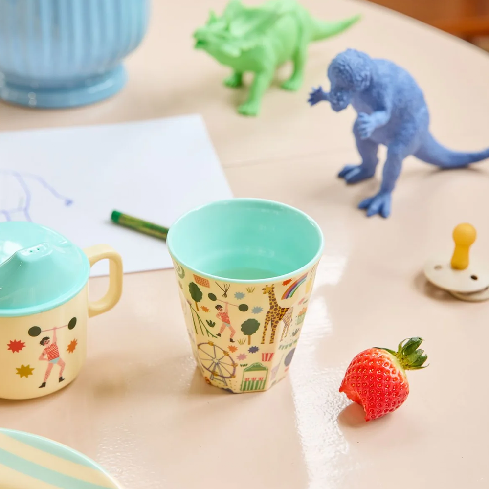 Rice  Melamin Becher Mittel 'Fun Fair' Mint