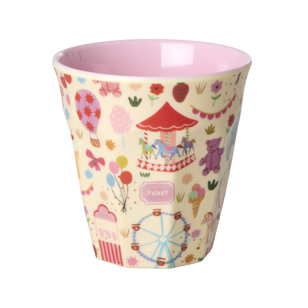 Rice  Melamin Becher Mittel 'Fair Fun' Pink - Online MY SNOWFLAKE
