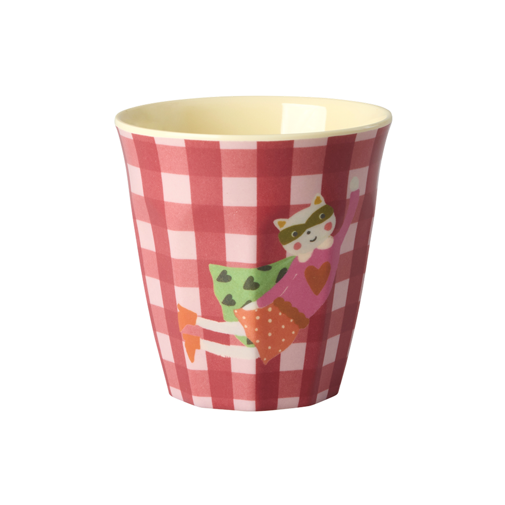 Gobelet en mélamine Rice petit « Hero » Red Checkers