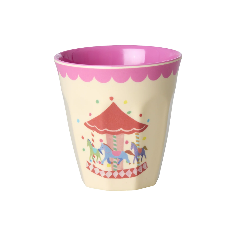 Gobelet en mélamine Rice petit « Fun Fair » Carrousel