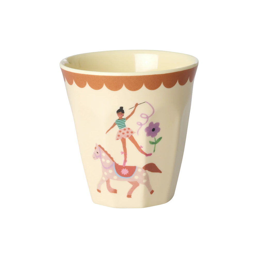 Rice Gobelet en mélamine petit format « Fun Fair » Circus Princess
