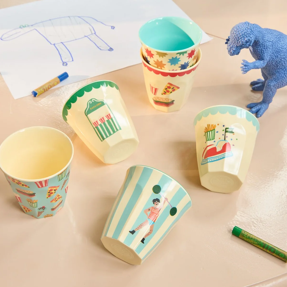 Rice Melamin Becher Klein 'Fun Fair' Star Mint - Online MY SNOWFLAKE