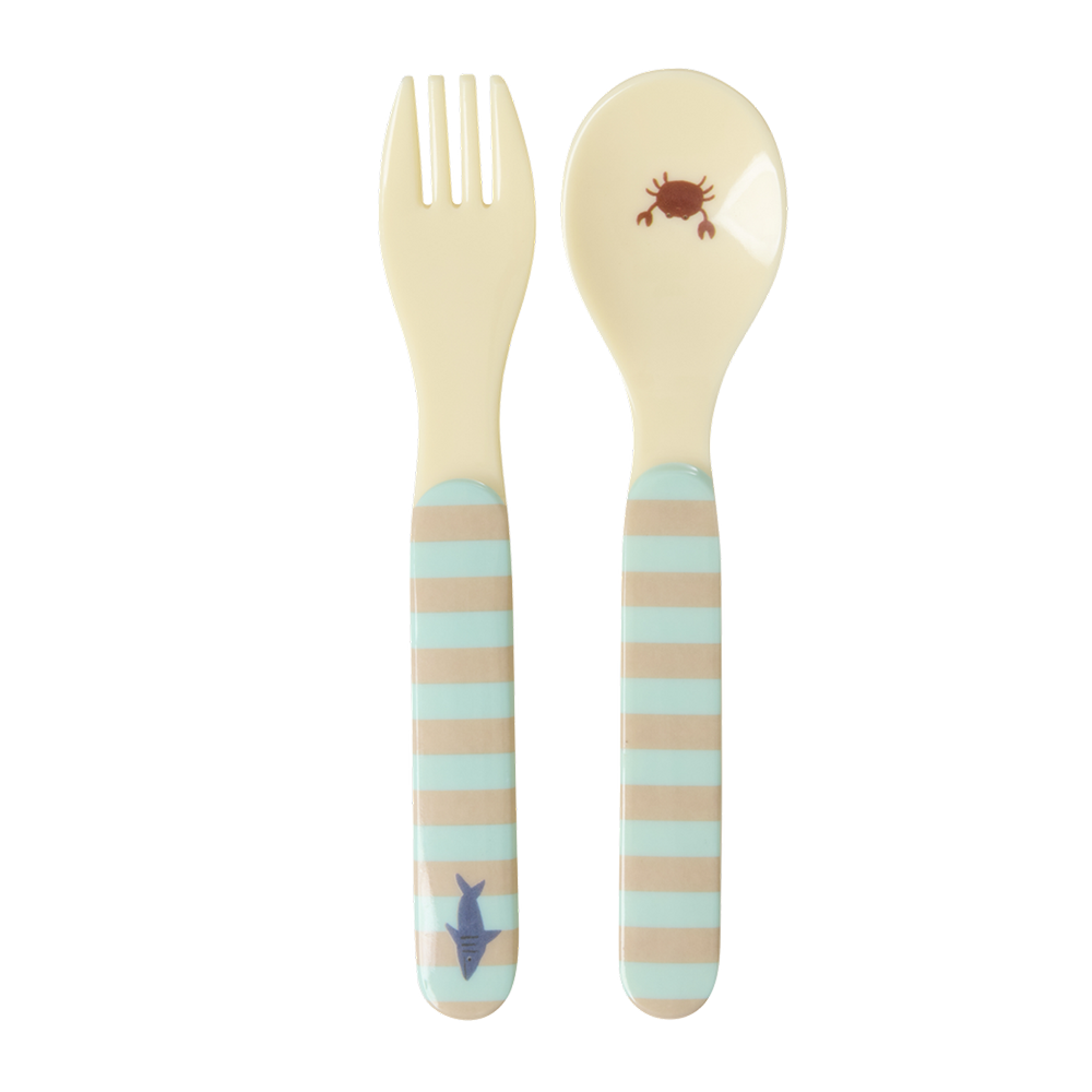 Rice Löffel und Gabel 'Ocean' Blue - Online MY SNOWFLAKE