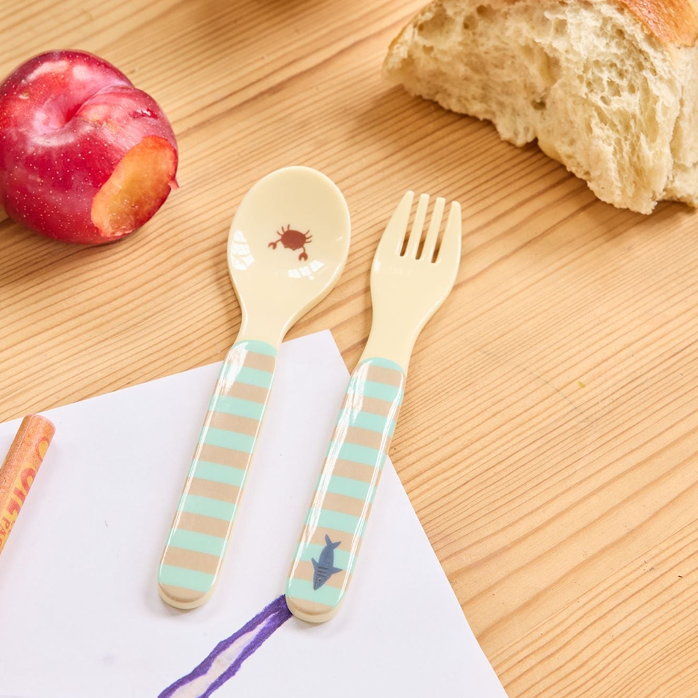Rice Löffel und Gabel 'Ocean' Blue - Online MY SNOWFLAKE
