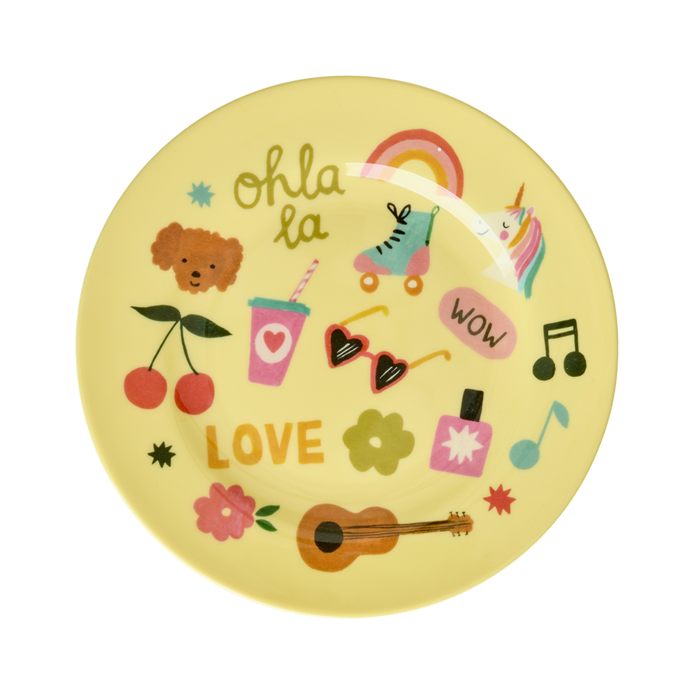 Rice  Melamin Kinderteller  Unicorn Love