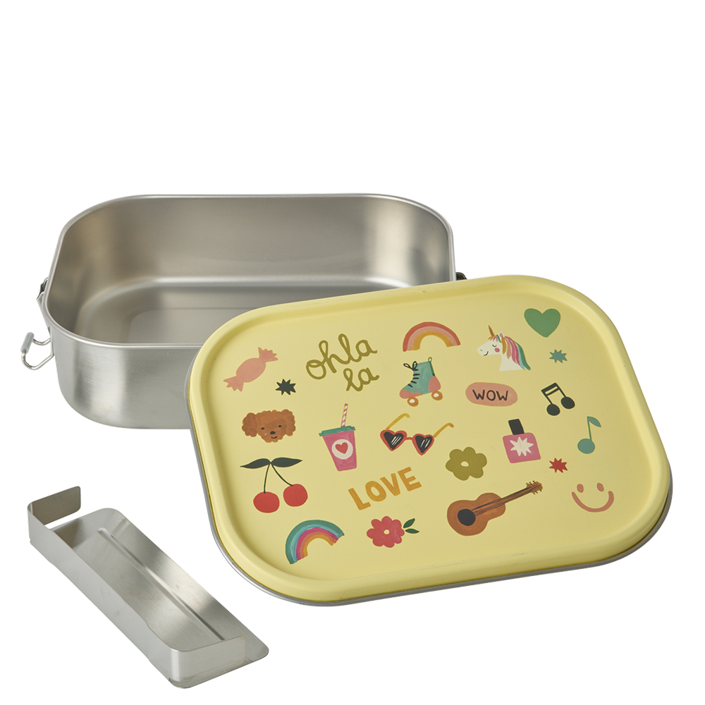 Rice  Kinder Lunchbox 'Unicorn Love' Soft Yellow