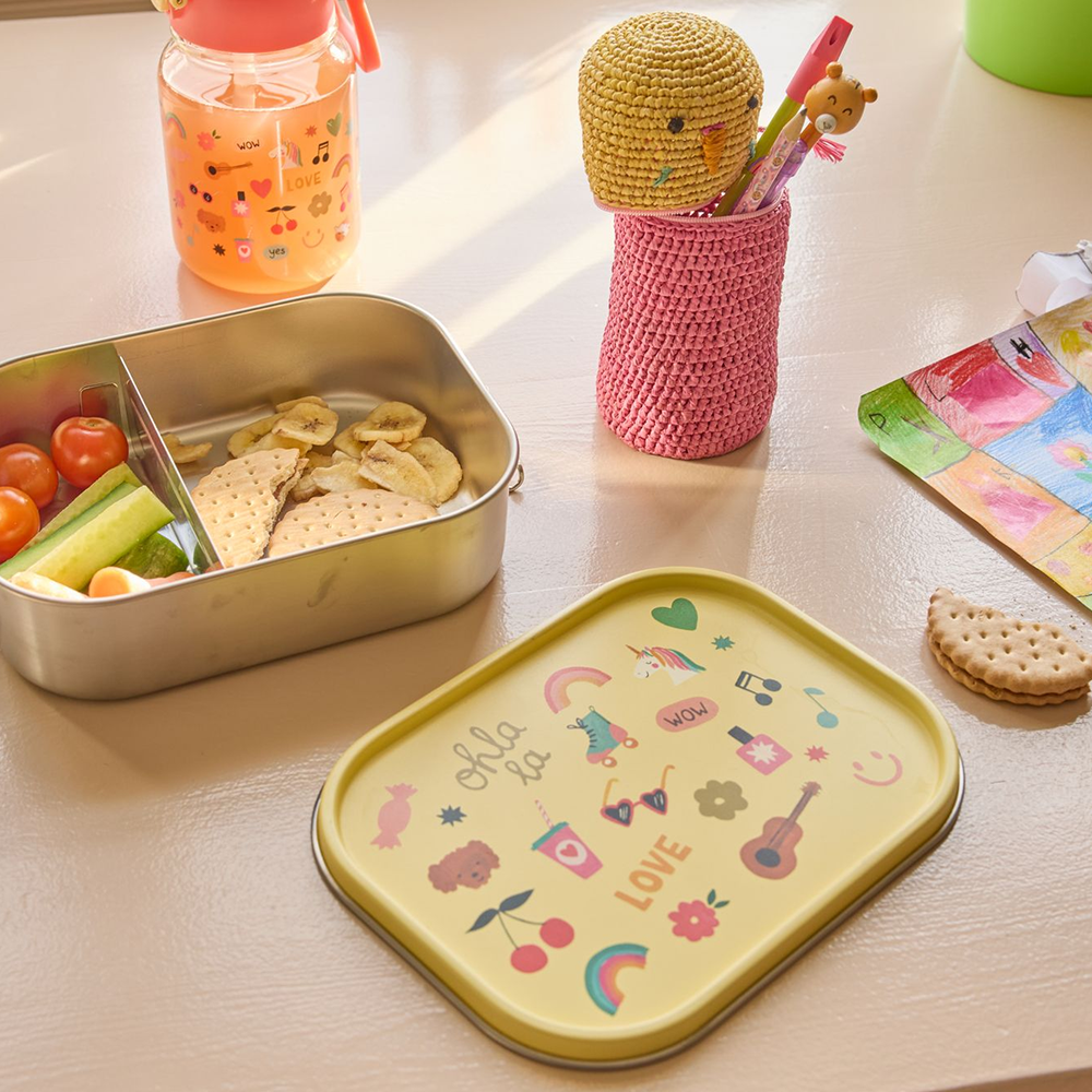 Rice  Kinder Lunchbox 'Unicorn Love' Soft Yellow