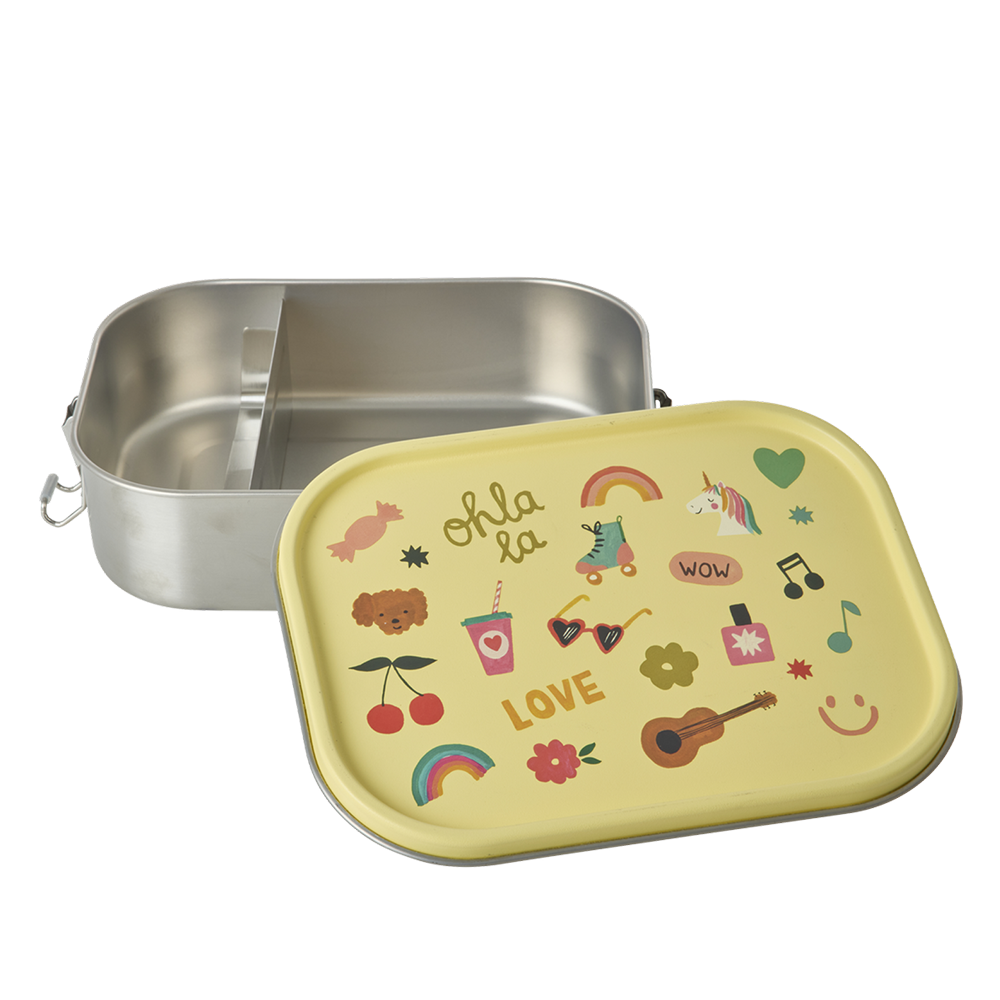 Rice  Kinder Lunchbox 'Unicorn Love' Soft Yellow