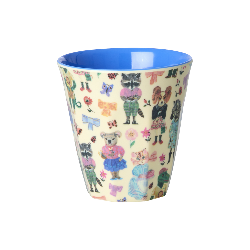 Rice Melamin Becher Klein 'Nathalie Lété Print' Blue