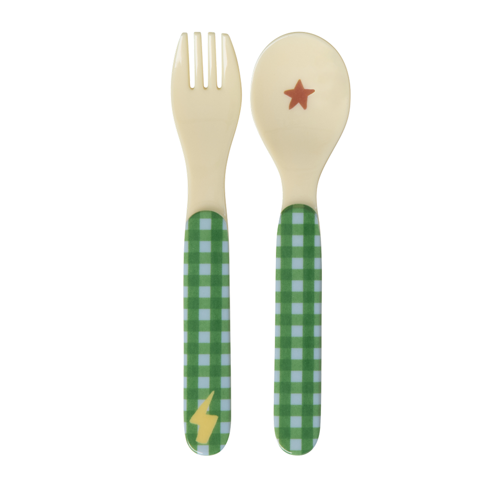 Rice Löffel und Gabel 'Hero' Green - Online MY SNOWFLAKE