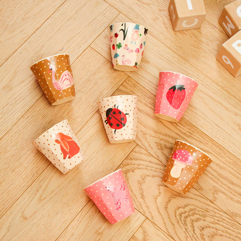 Rice Melamin Becher Klein 'Fairytale' Strawberry