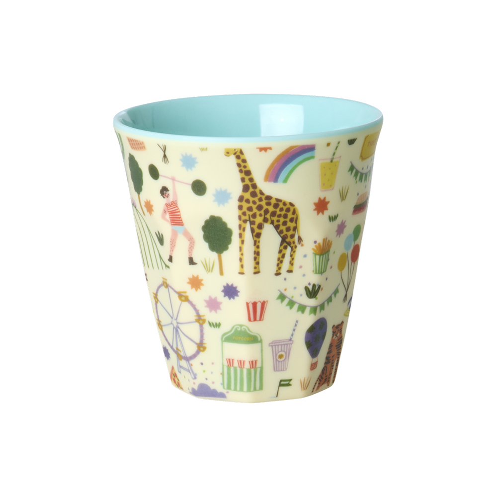 Rice Melamine Small Mug 'Fun Fair' Mint