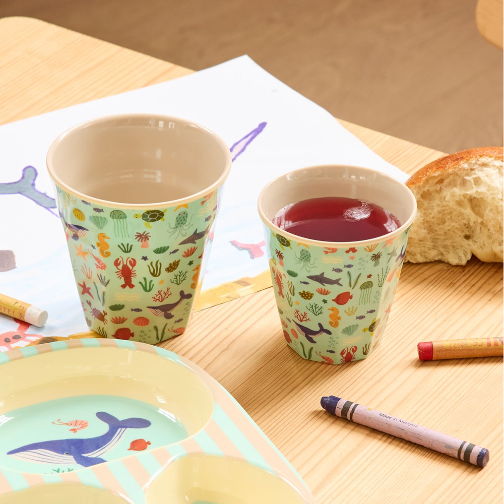 Rice  Melamin Becher Mittel 'Ocean' Blue - Online MY SNOWFLAKE