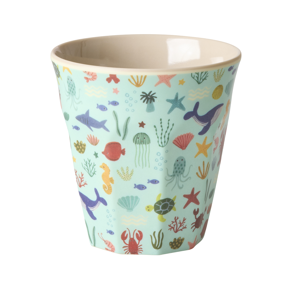 Rice  Melamin Becher Mittel 'Ocean' Blue - Online MY SNOWFLAKE