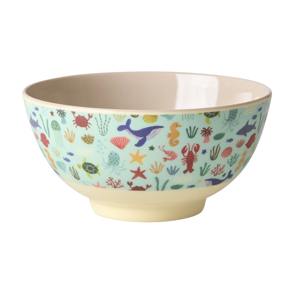 Rice Melamin Schüssel Mittel 'Ocean' Blue - Online MY SNOWFLAKE