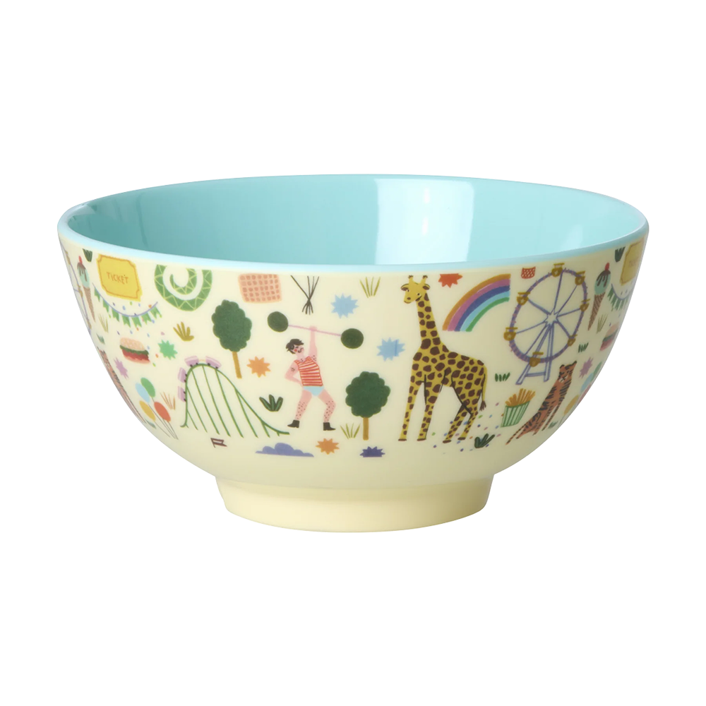 Rice Melamin Schüssel Mittel 'Fun Fair' Mint