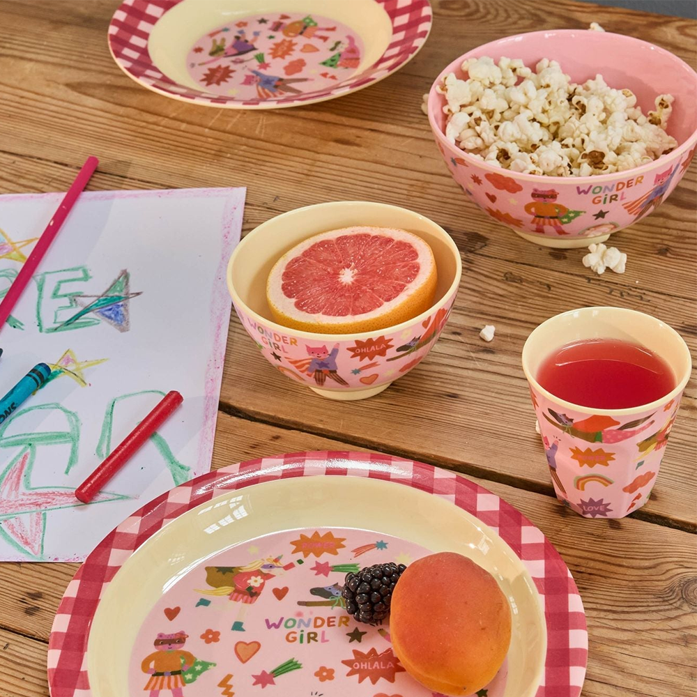 Rice Melamin Schüssel Klein 'Hero' Pink - Online MY SNOWFLAKE