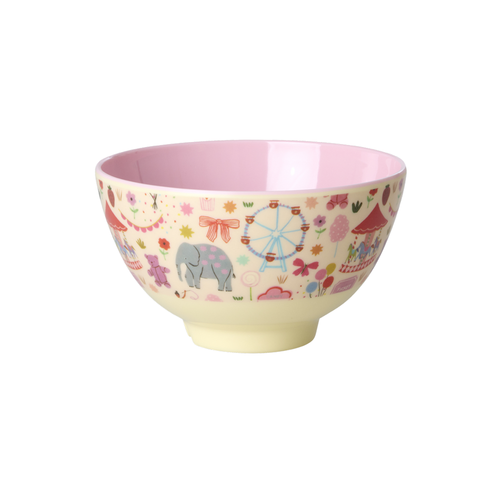 Rice Melamin Schüssel Klein 'Fun Fair' Pink - Online MY SNOWFLAKE