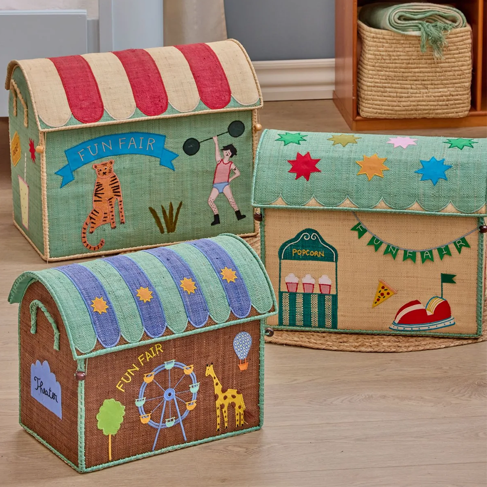 Rice Aufbewahrungskorb Gross 'Fun Fair' Mint