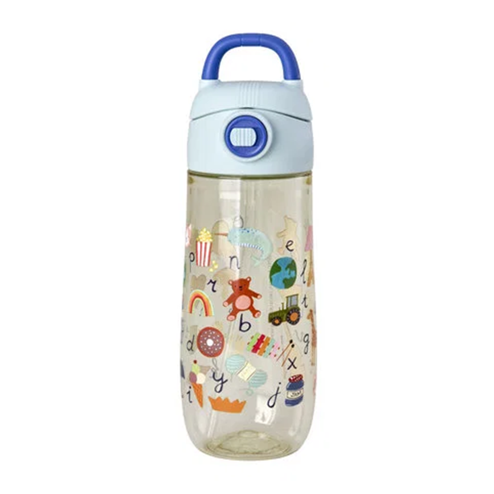 Rice Kinder Trinkflasche 'ABC' Blue