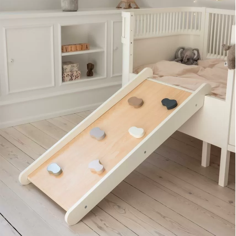 Sebra 2-in-1 Kletter- und Rollrutsche Classic White