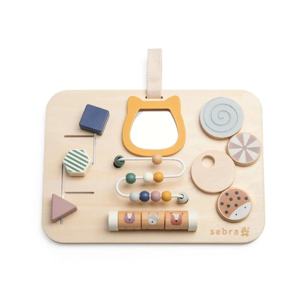 Tableau d'activités Sebra en bois