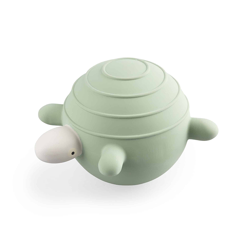 Babybadeball in Form einer Schildkröte in Grün von Sebra.