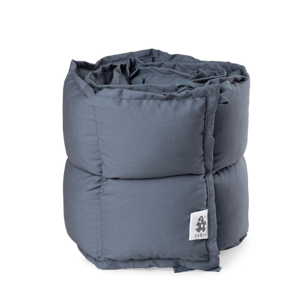 Tour de lit Sebra demi-longueur « Kapok » Forest Lake Blue