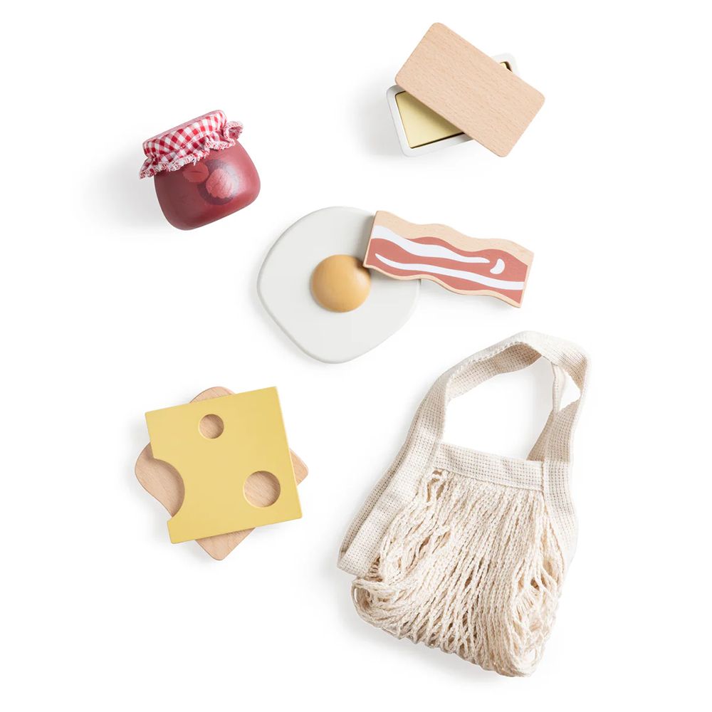 Service de petit-déjeuner Sebra en bois