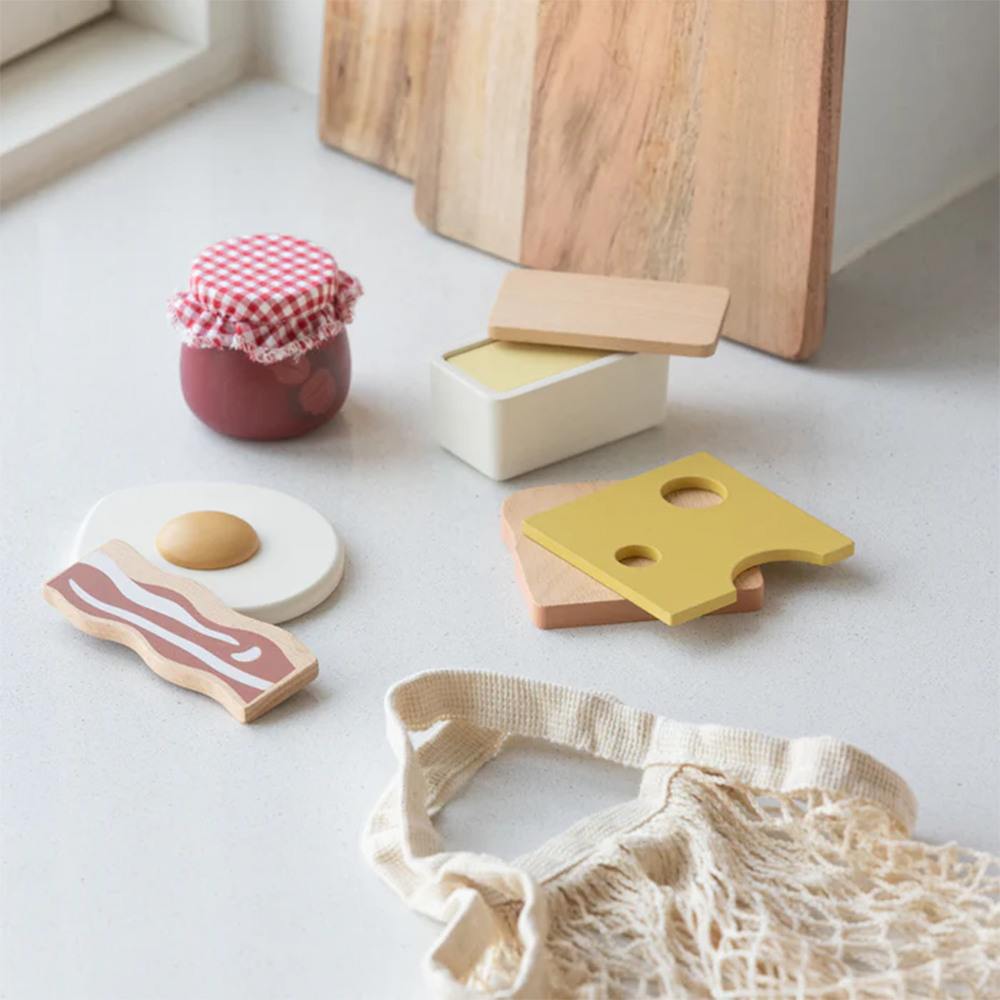 Service de petit-déjeuner Sebra en bois