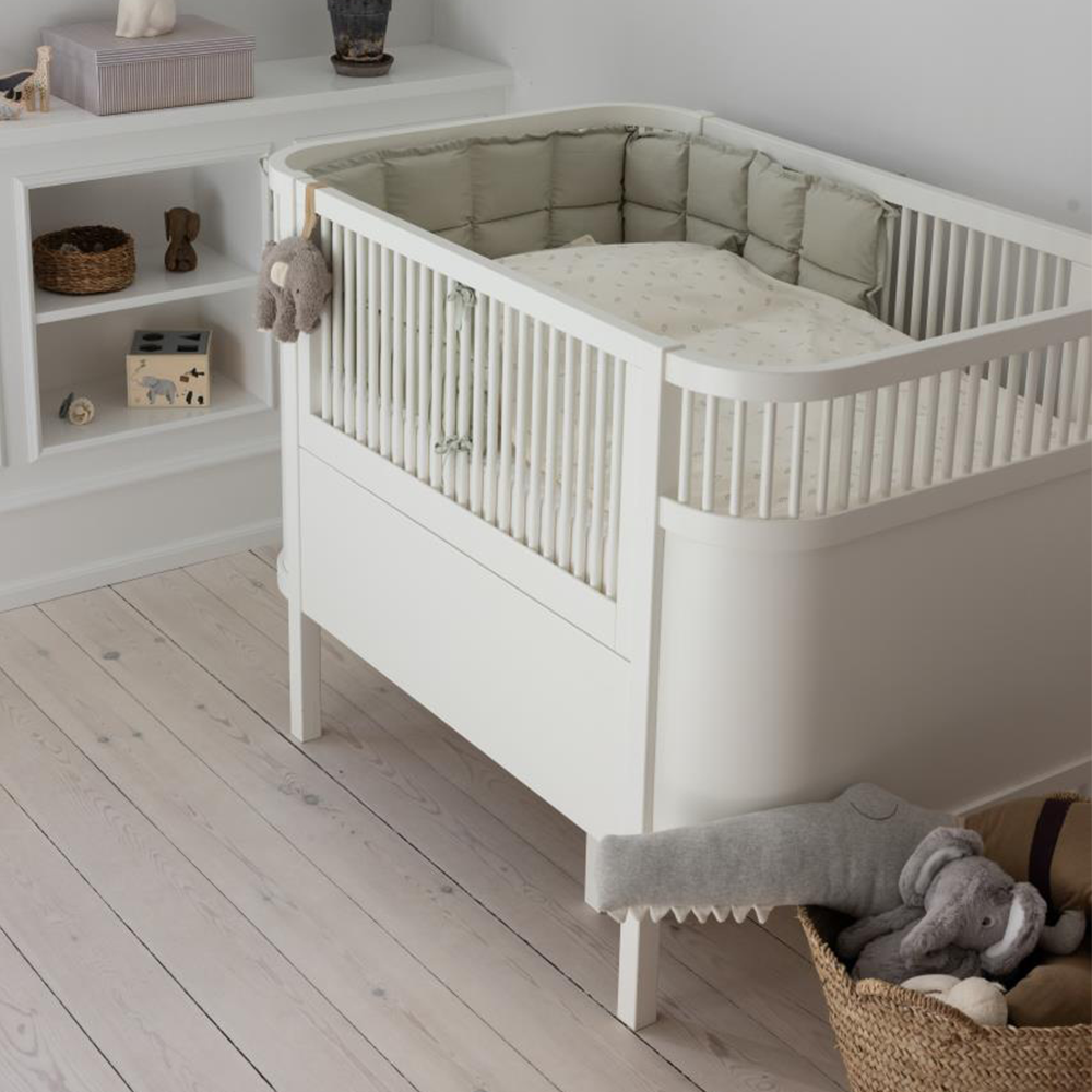 Sebra Bettnestchen halbe Länge 'Kapok' Mist Green