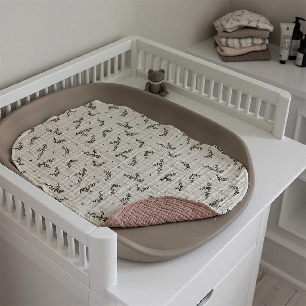 Sebra Muslin Changing Pad 2-pack Powder Rose