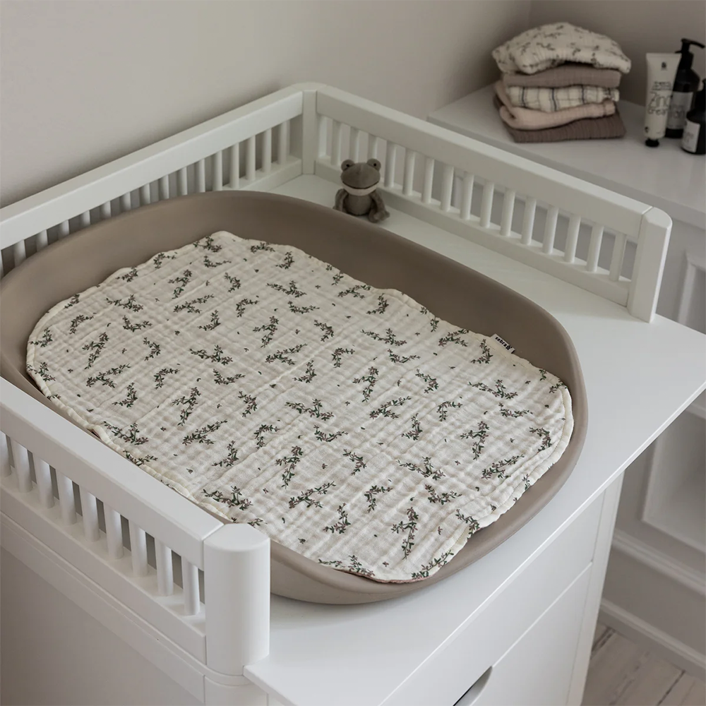 Sebra Muslin Changing Pad 2-pack Powder Rose