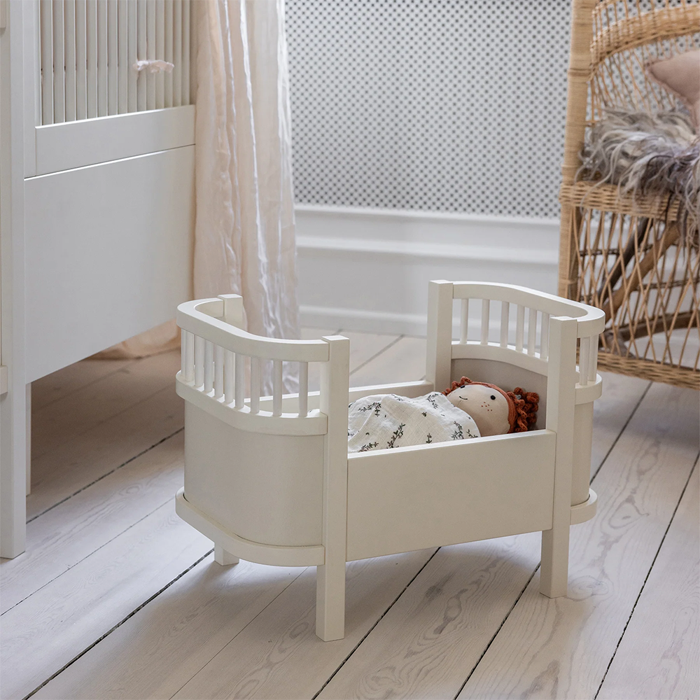 Sebra Doll's Bed with Mattress Classic White