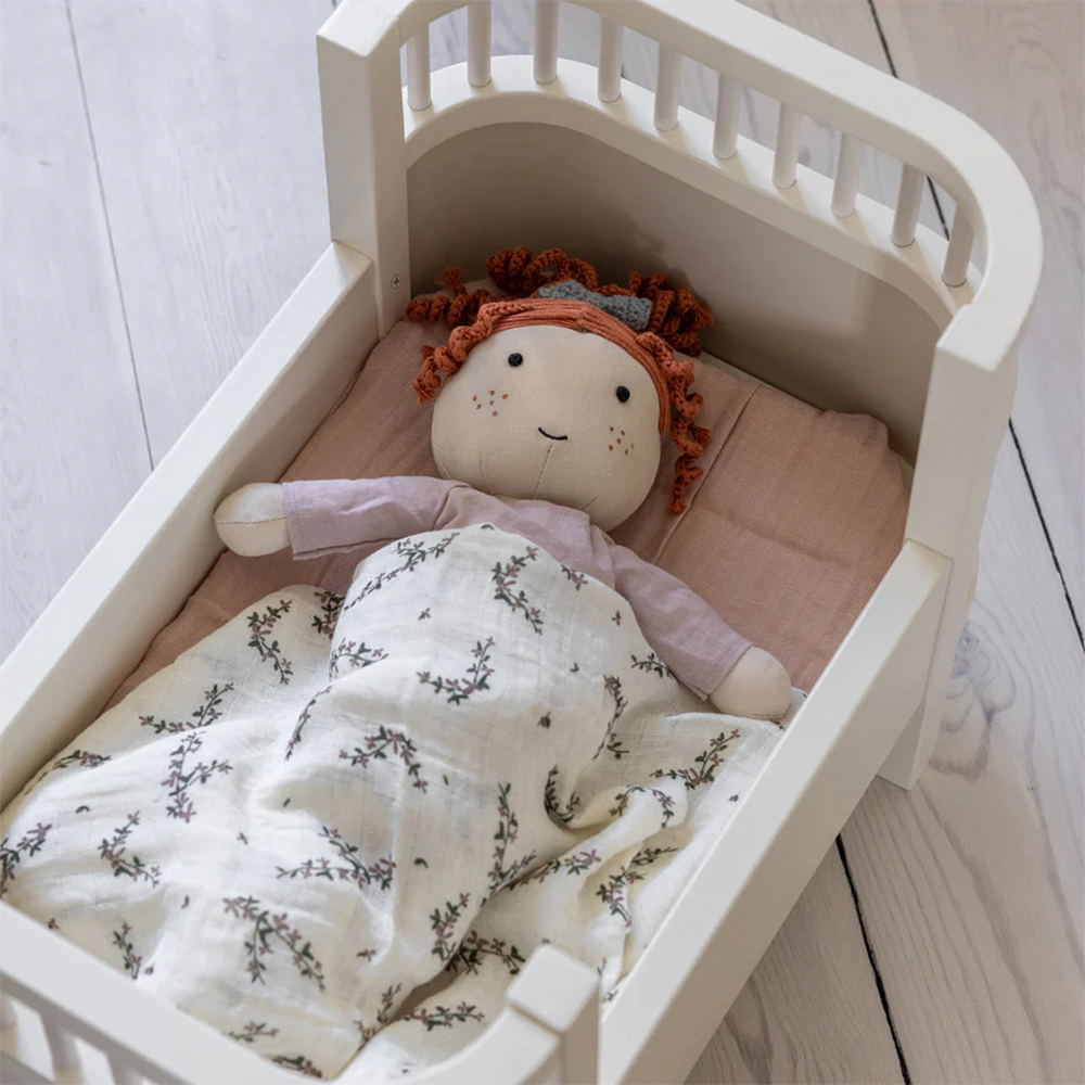 Sebra Doll's Bed with Mattress Classic White