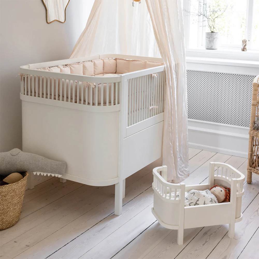Sebra Doll's Bed with Mattress Classic White