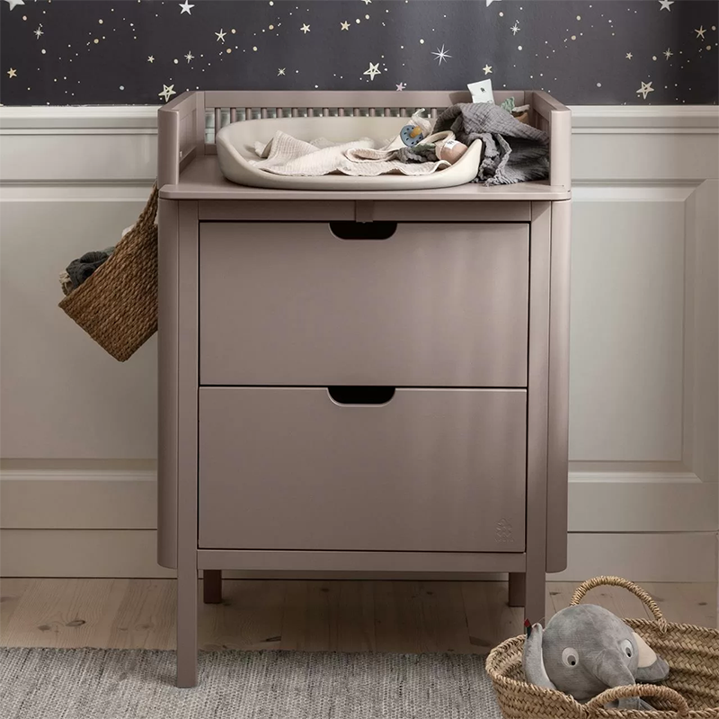 Sebra Changing Unit with Drawers Jetty Beige