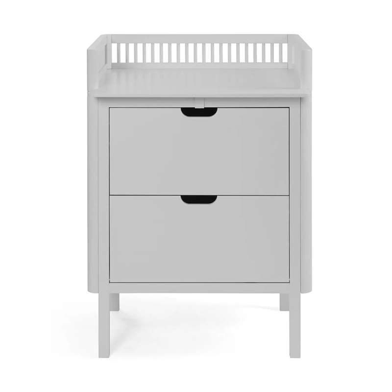 Commode à langer Sebra avec tiroirs Gris pierre