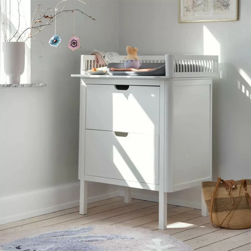 Sebra  Wickelkommode  mit Schubladen Classic White