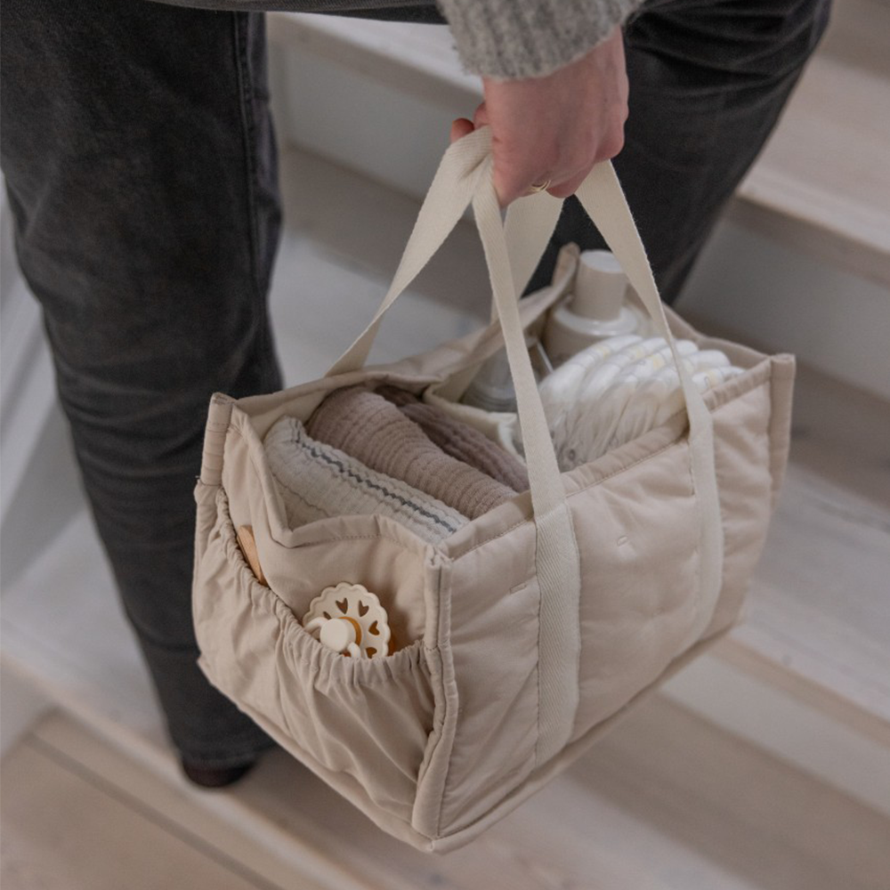 Sebra Stoff-Korb für Wickelzubehör Morning Beige
